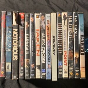 Lot of 15 DVDs Action Packed Movie Collection